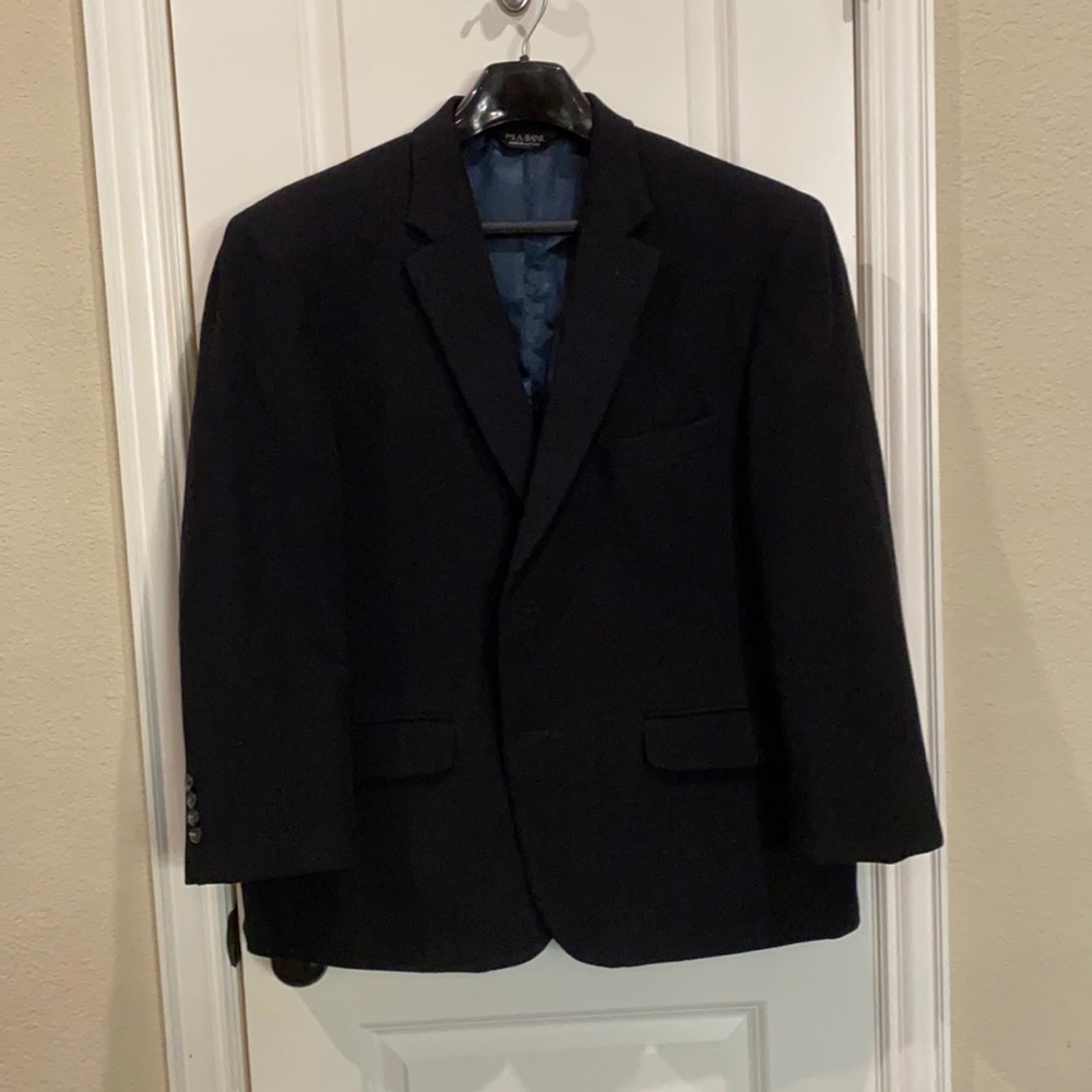 Jos. A. Bank wool men’s black sport coat blazer 46S.